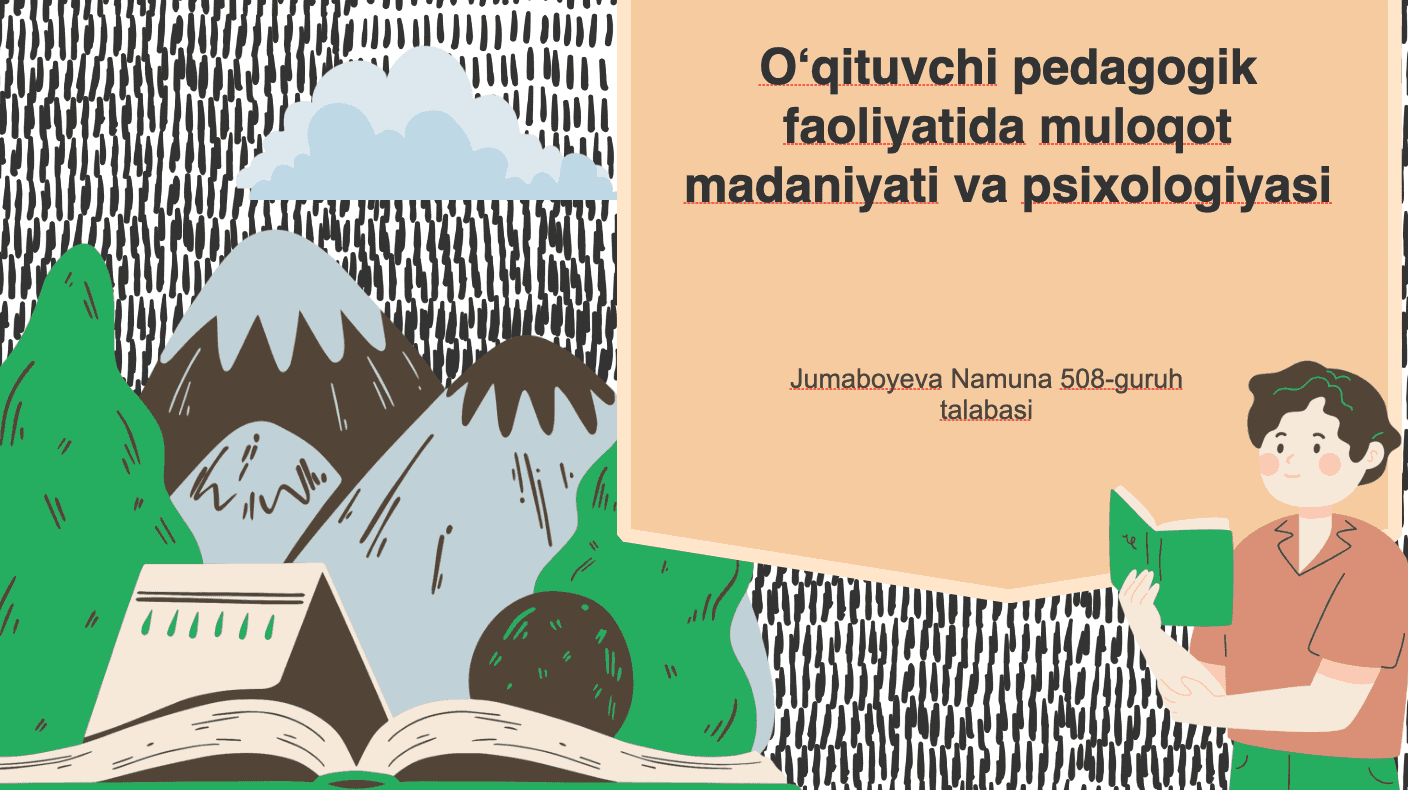Oʻqituvchi pedagogik faoliyatida muloqot madaniyati va psixologiyasi 1