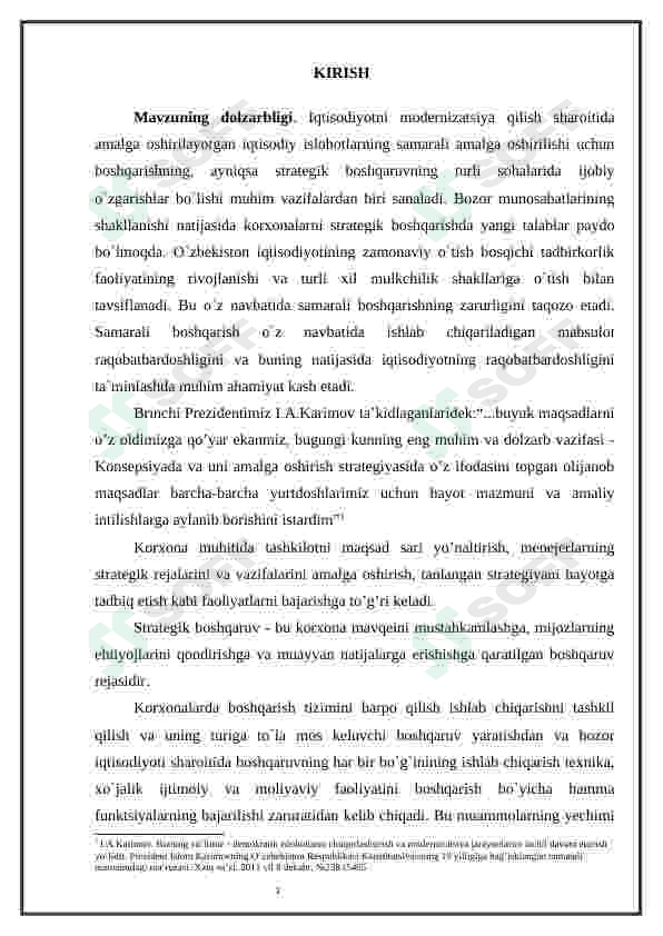 Strategiya yaratishning vazifalari 3