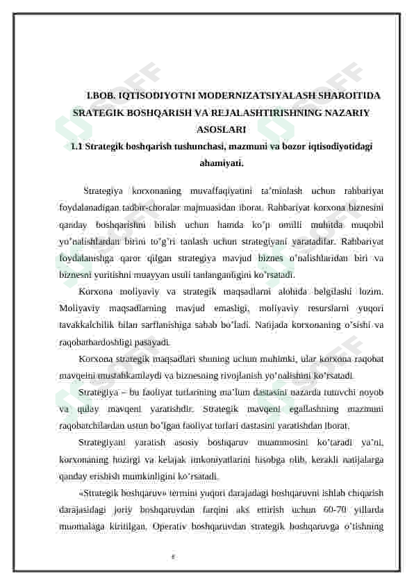 Strategiya yaratishning vazifalari 6