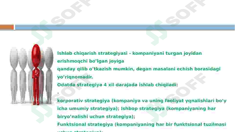 Strategik menejmenti - Strategiyani ishlab chiqarish uslubi 3