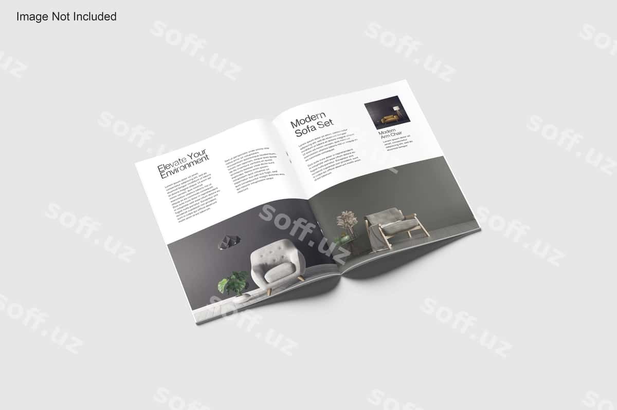 A4 katalog broshyura mockup | A4 catalog brochure mockup 1