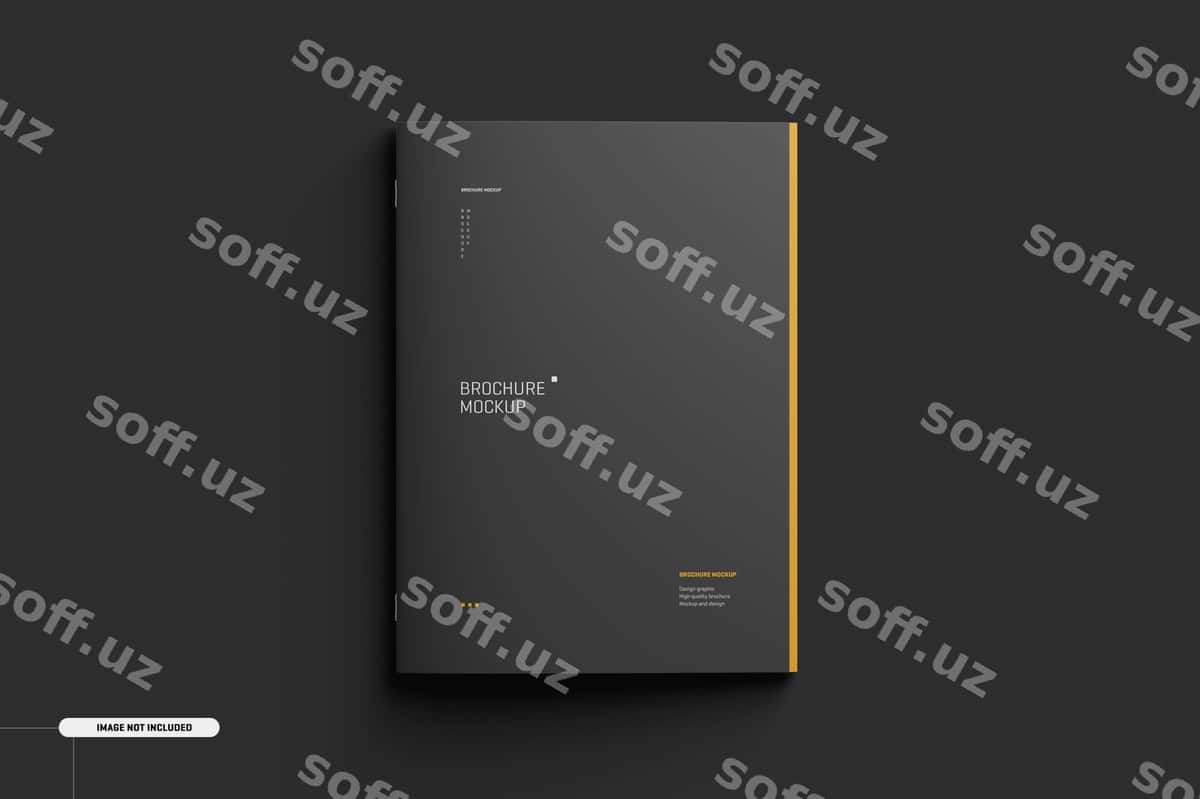 A4 magazin broshyur namunasi | A4 magazine brochure mockup 1