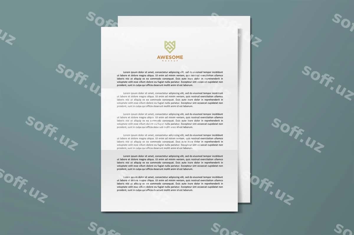 A4 varaq namunasi jild 1 | A4 paper mockup vol 1 1