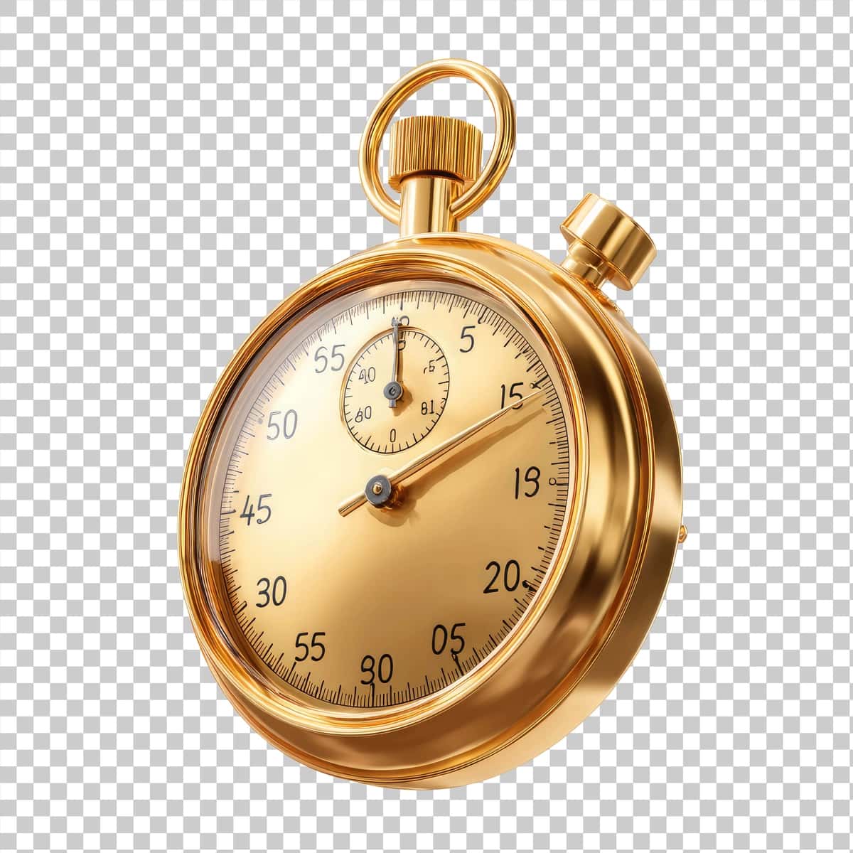 Ko'rinadigan vaqt ko'rsatkichi shaffof, batafsil oltin cho'ntak soati | Detailed golden pocket watch with visible time display transparent 1