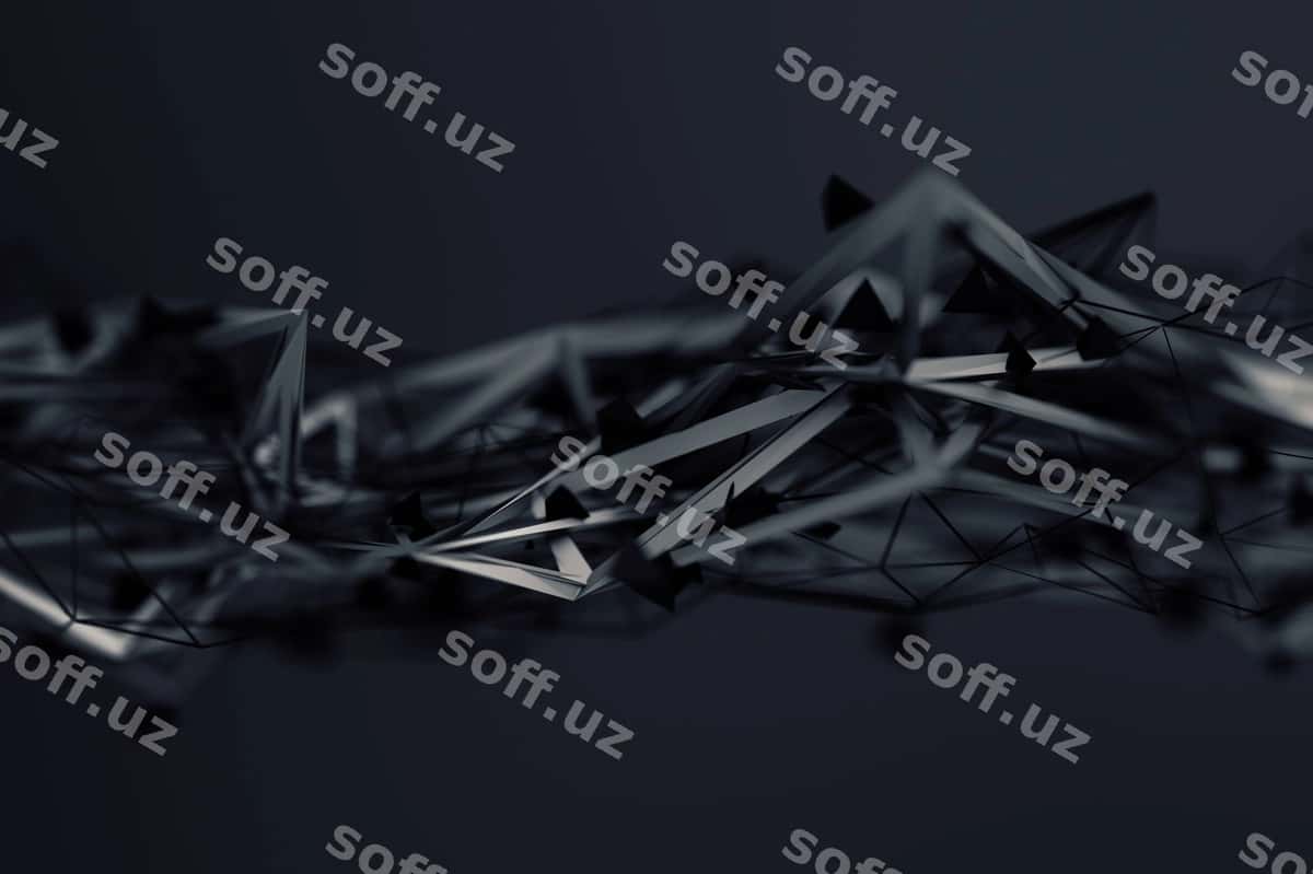 Abstrakt 3d render ko'pburchak shakl | Abstract 3d rendering polygonal shape 1