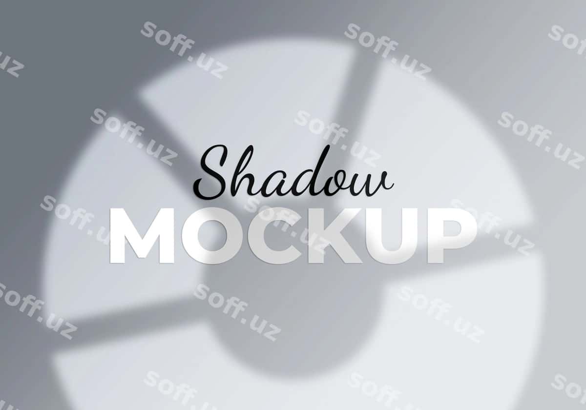 Abstrakt orqa fon oyna soya mockup | Abstract background window shadow mockup 1