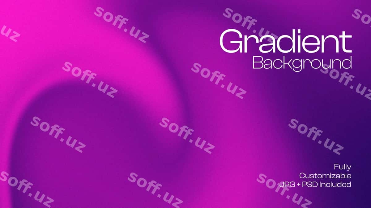 Abstrakt binafshe gulrang gradient fon | Abstract purple pink gradient background 1