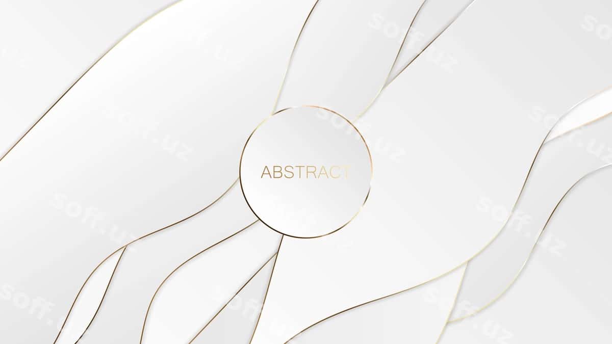 Abstrakt oq oltin boylik orqa fon | Abstract white gold luxury background 1
