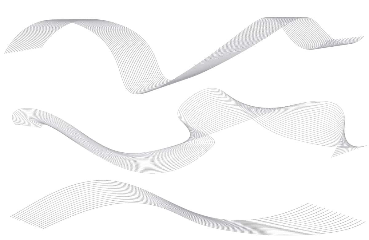 To'lqinli chiziqlar izolyatsiyalangan oq fonda kavisli to'lqinli chiziq mavhum to'lqin | Wave lines isolated white background curved wavy line abstract wave 1