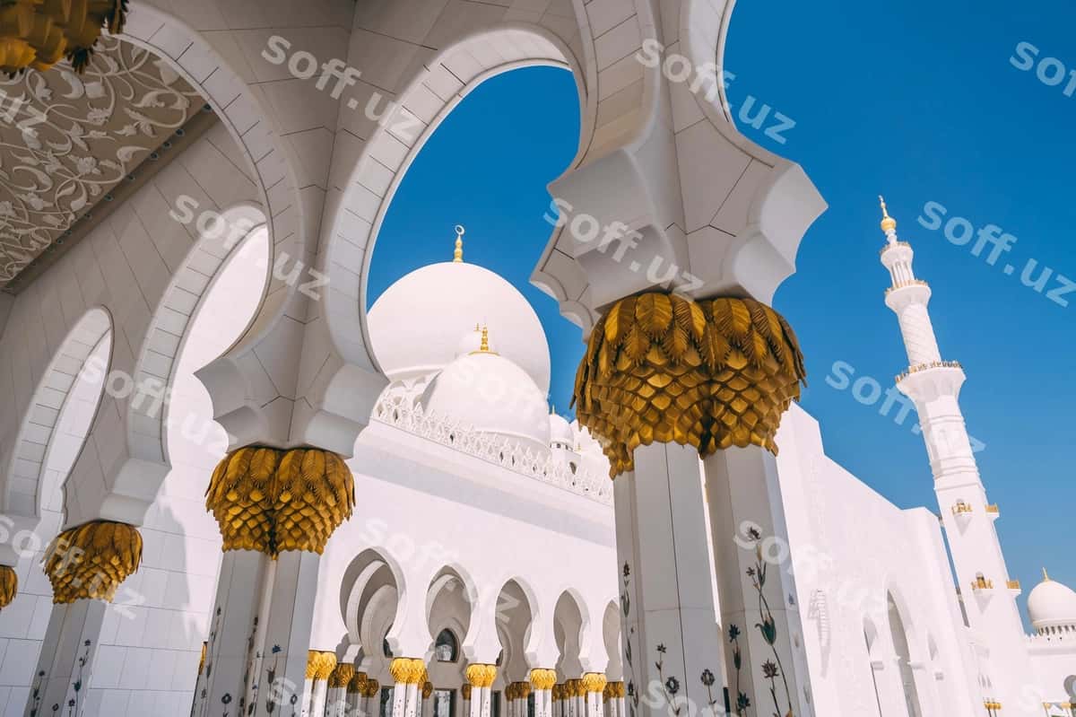 Abu Dhabi katta masjidasi | Abu dhabi grand mosque 1