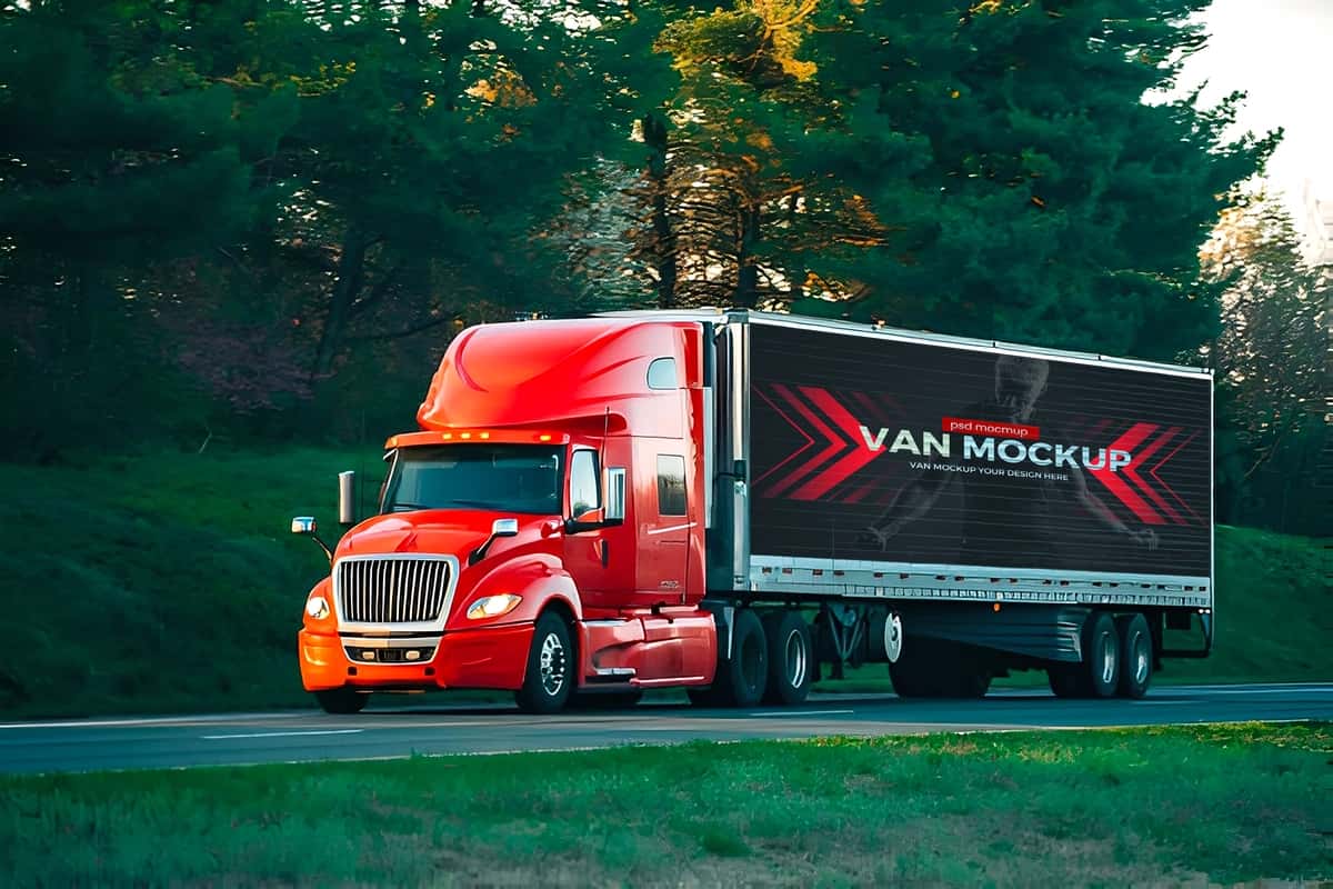 Yuk mashinasi maketi | Truck mockup 1