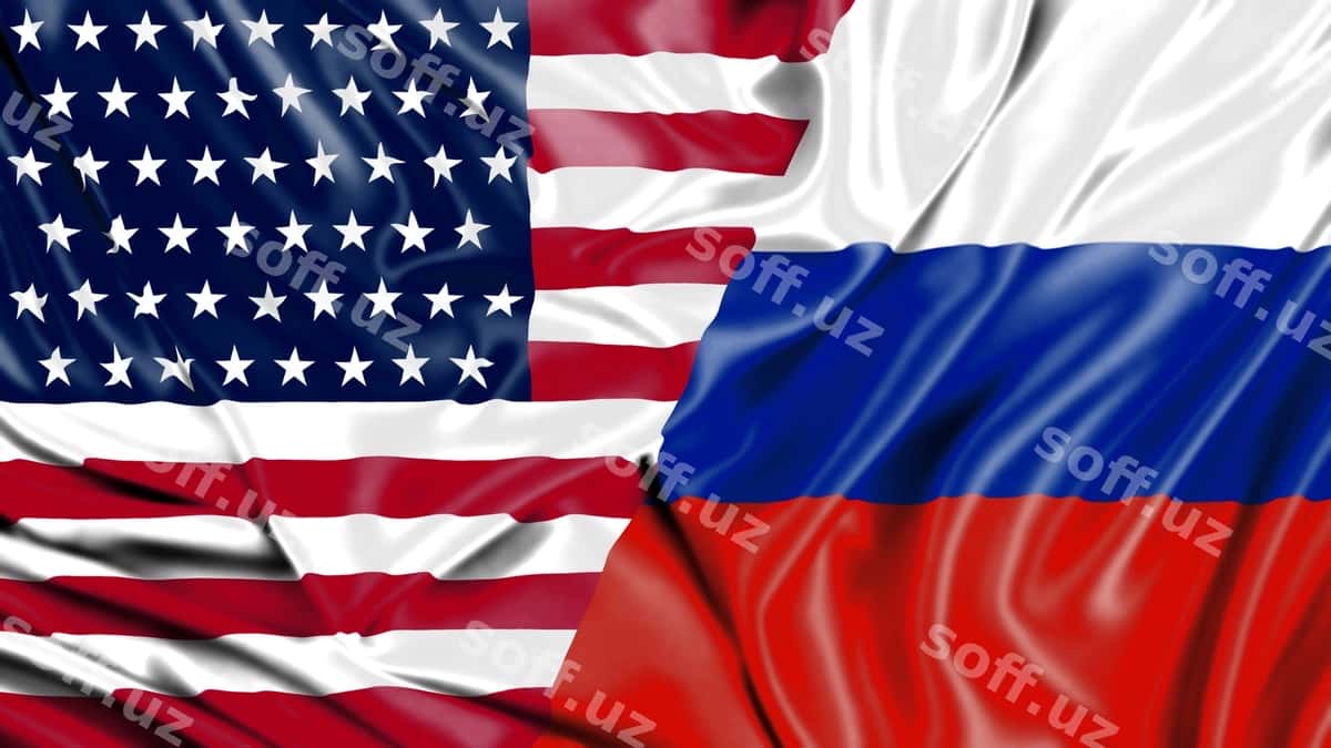Amerika Rossiya bayrog'i maketi | America rusia flag mockup 1