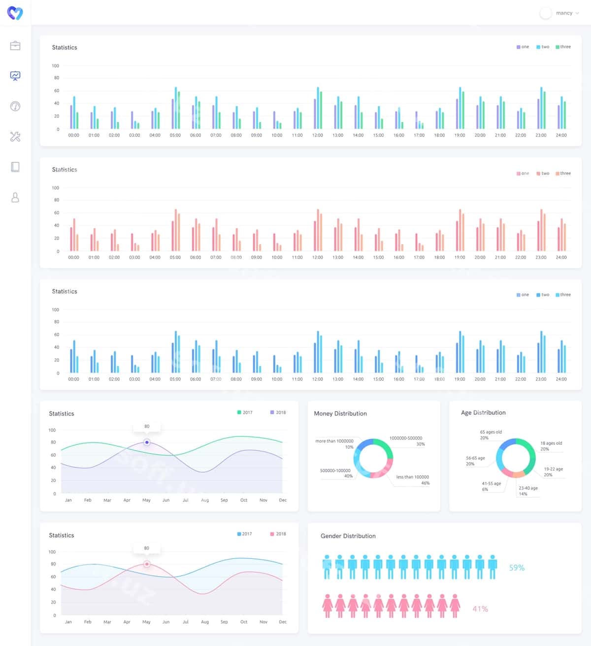 Tahlil grafiklari infografikasi | Analysis charts infographic 1
