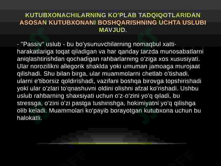 Kutubxona raxbarlarining axloqiy normalari 3