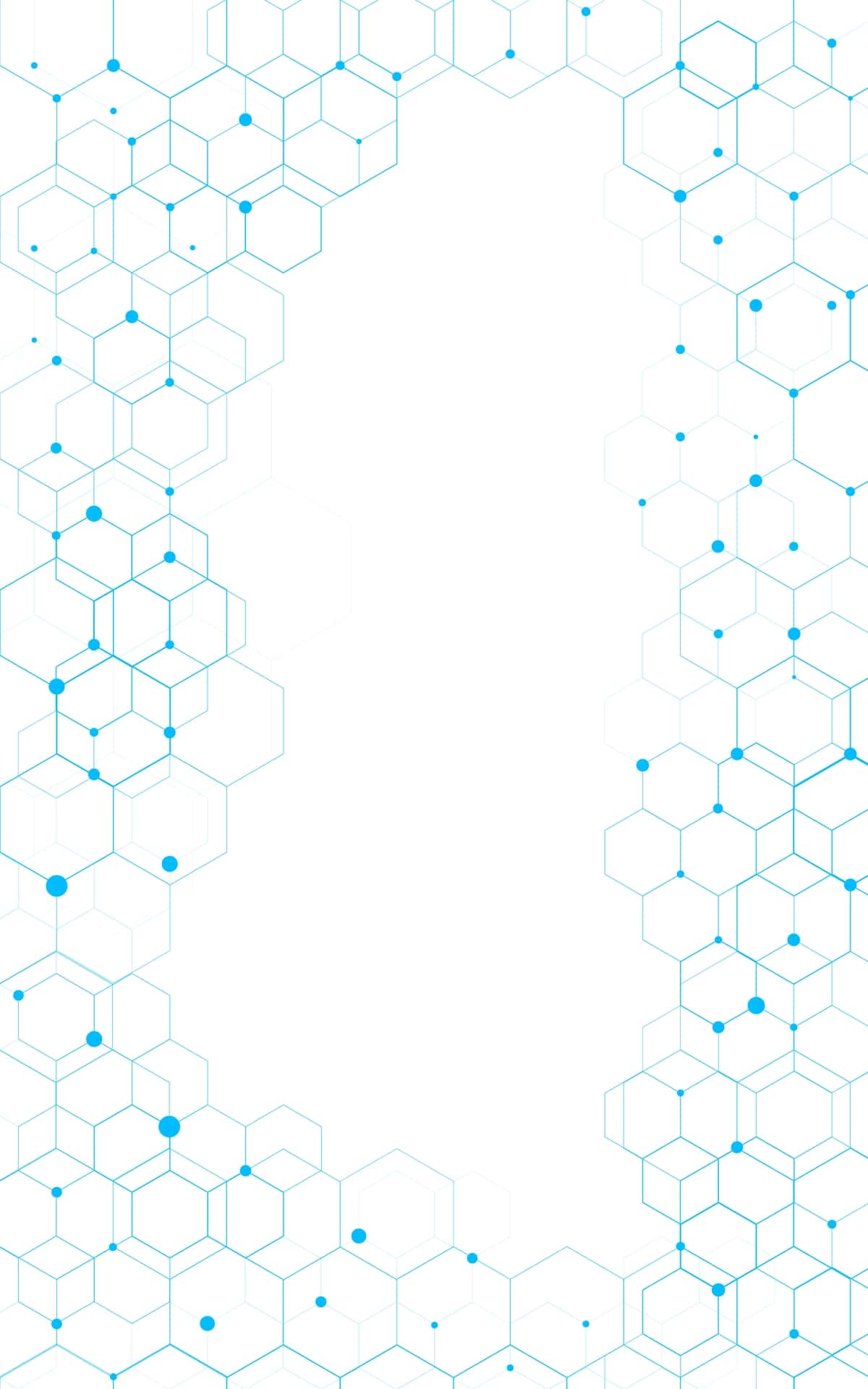 Moviy texnologiyali olti burchakli naqsh oq fon | Blue tech hexagon pattern white background 1