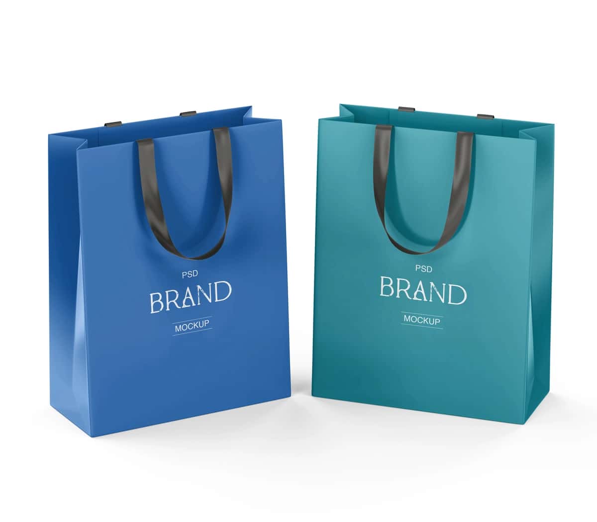 Xarid qilish sumkalarining maket dizayni | Shopping bags mockup design 1