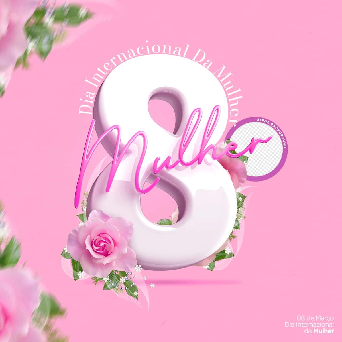 8-mart xalqaro xotin-qizlar kuni 3d raqami 8 ayol | March 8 international womens day 3d number 8 woman 1