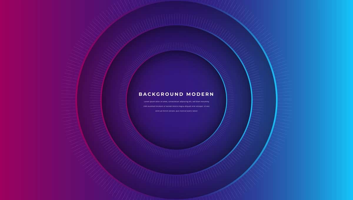 Moviy gradient elementli soyali aylana texnologik mavhum fon | Circle tech abstract background with blue gradient element shadow 1