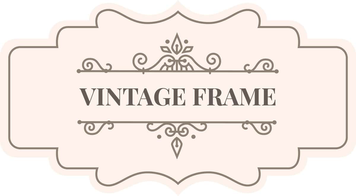 Murakkab retro yaratuvchi oqlangan bezakli vintage ramka | Vintage frame with elegant ornaments creating sophisticated retro 1