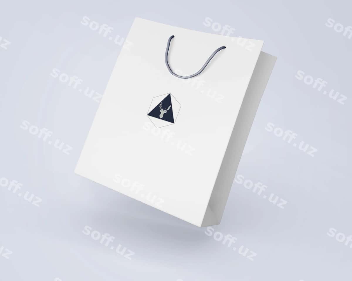Sumka namunasi kommercheskaya faoliyat | Bag mockup merchandising 1