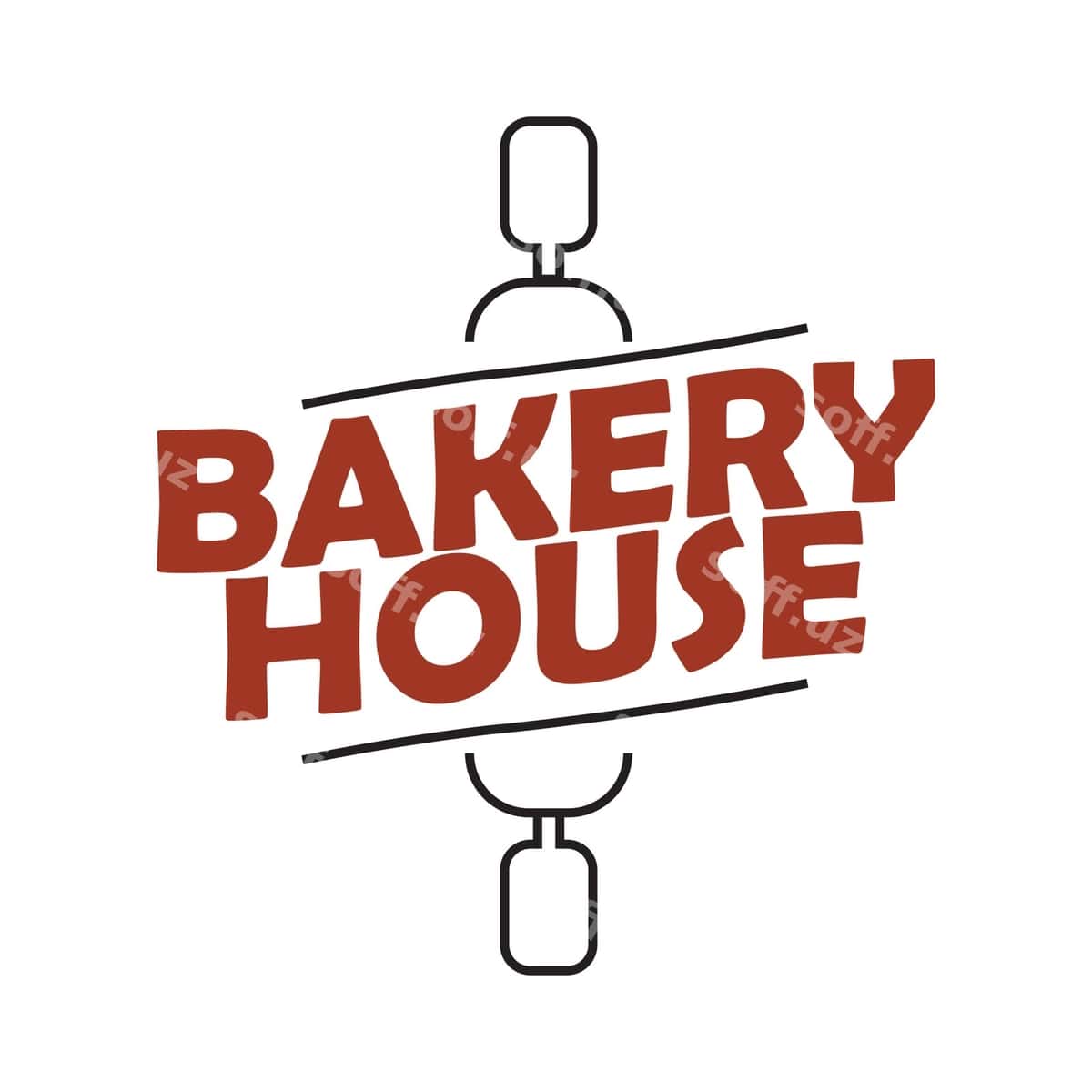 Nonvoy uy logotipi | Bakery house logo 1