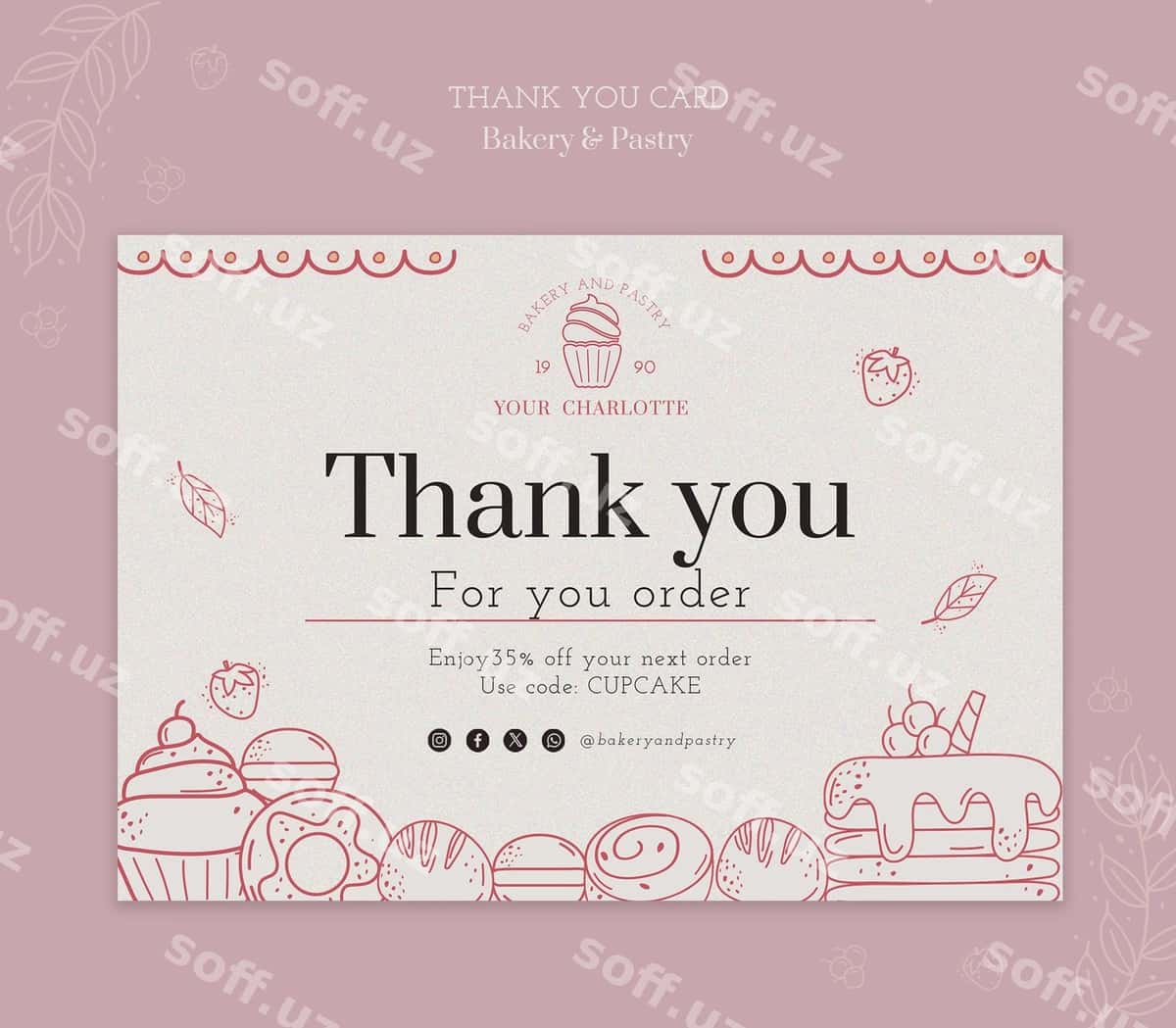 Pechenye shabloni dizayni | Bakery template design 1