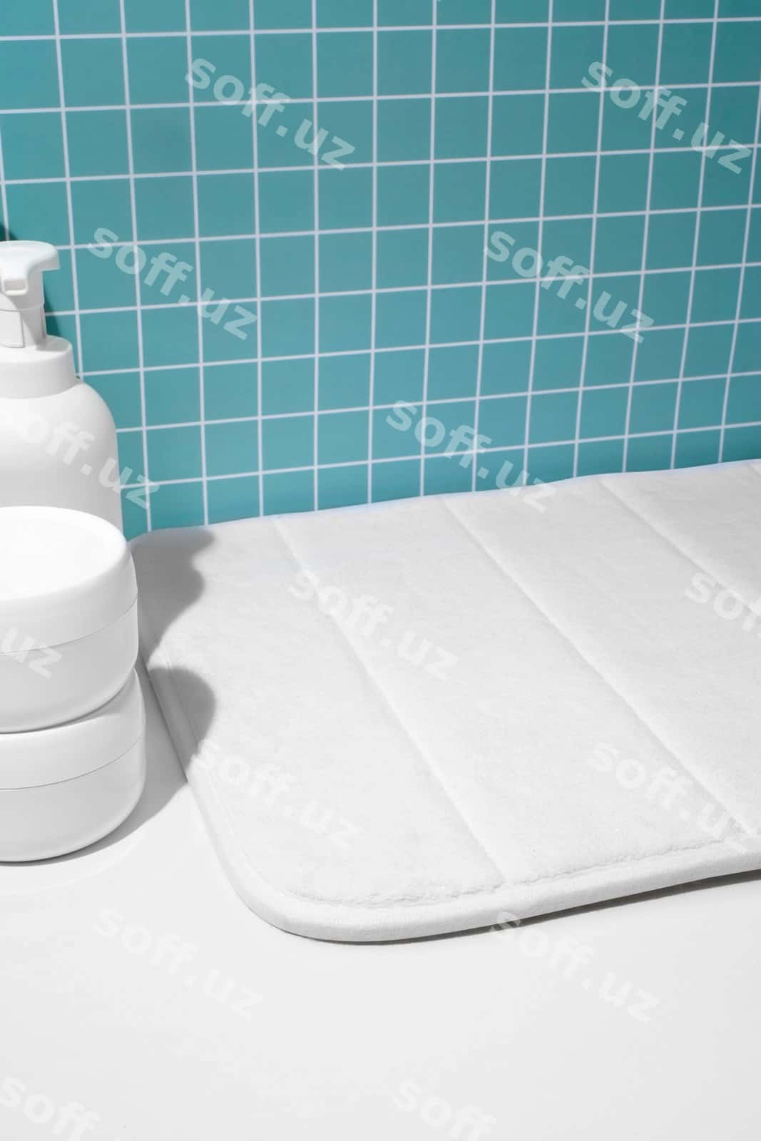 Bozorxona joylashtirish mockup dizayni | Bath rug mockup design 1