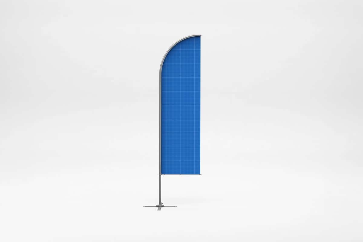 Reklama bayroq maketi | Promotional flag mockup 1