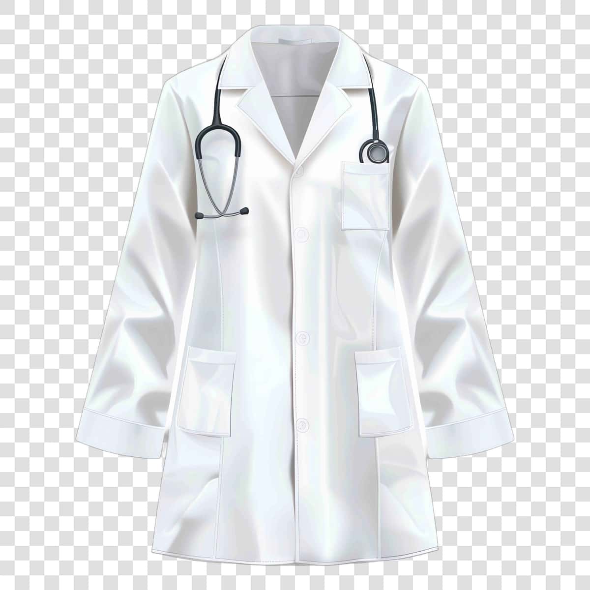 Laboratoriya ko'ylagi shaffof fon realistik elementon shaffof | Lab coat transparent background realistic elementon transparent 1