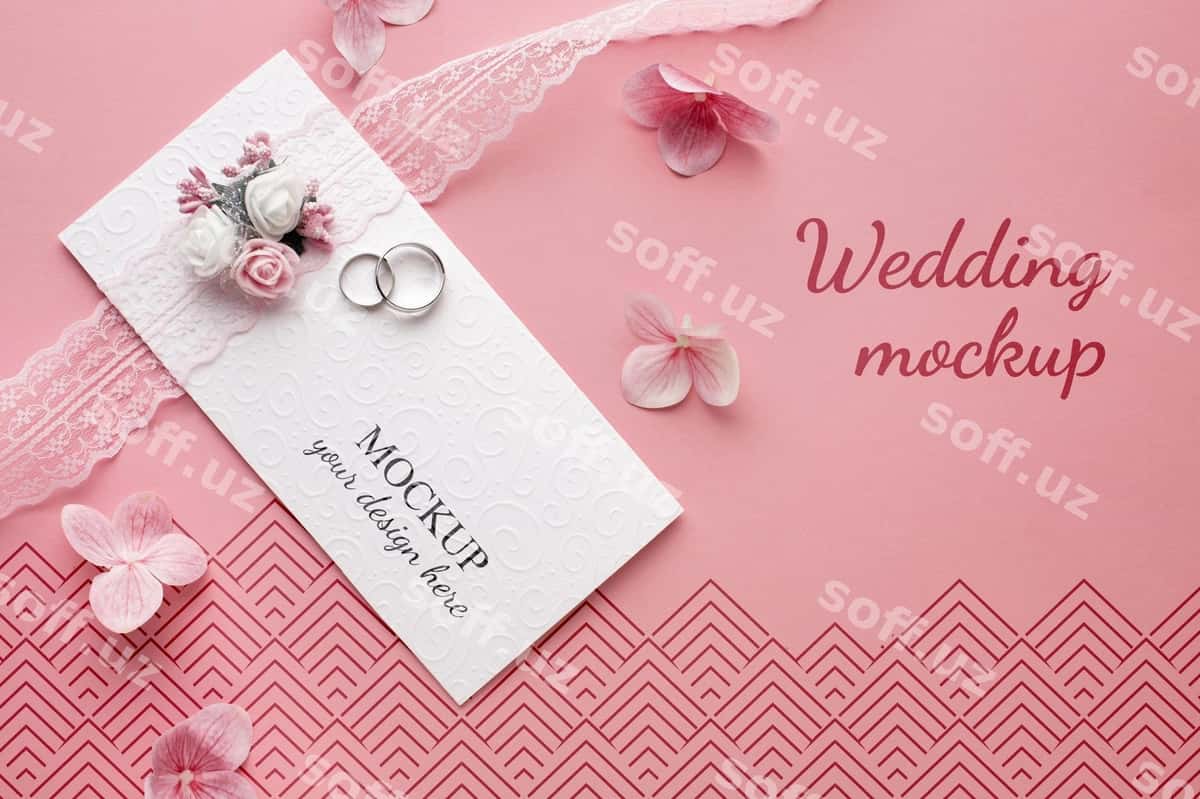 Go'zal turmali konseptsiya namunasi | Beautiful wedding concept mock up 1