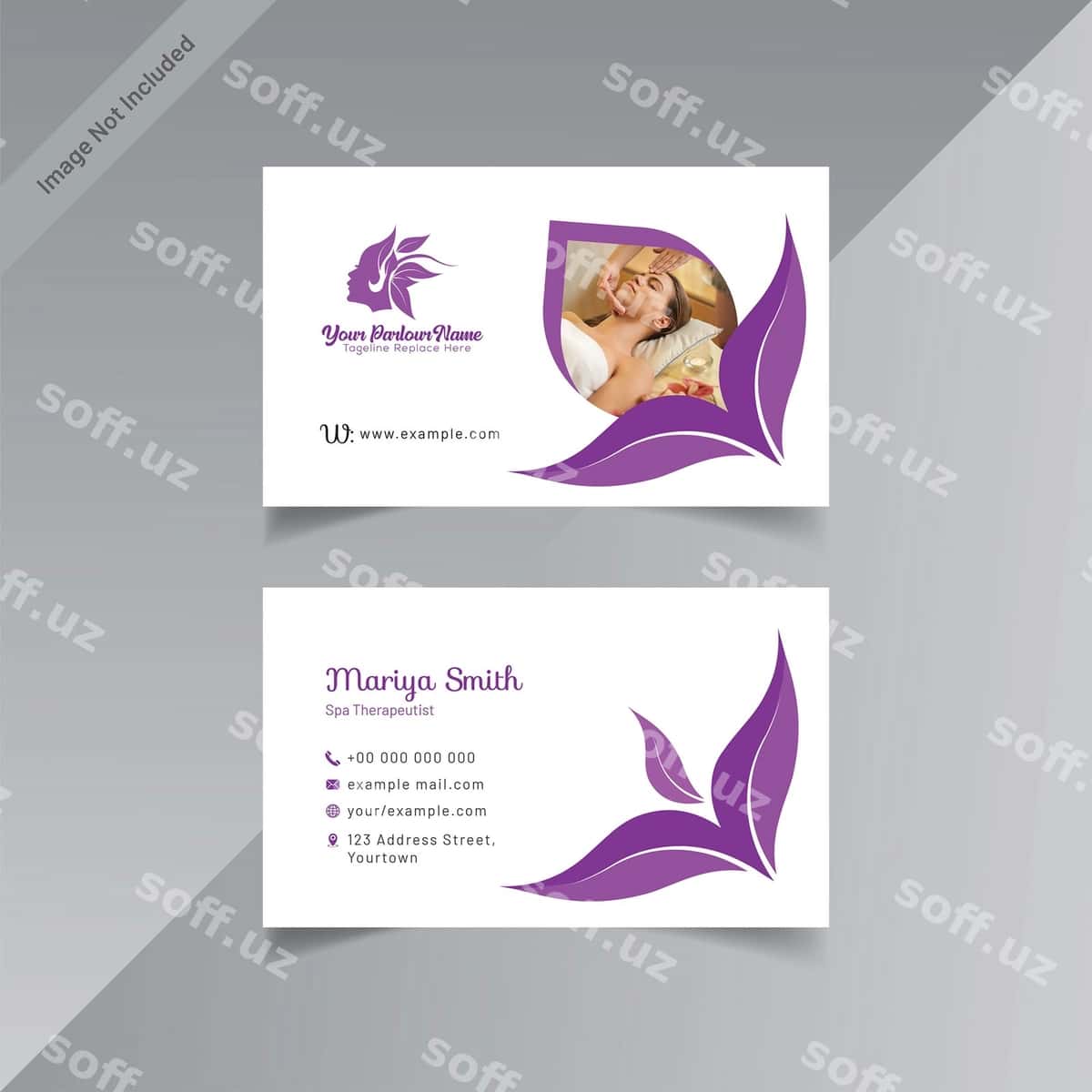 Booxta-spa biznes kartasi | Beauty spa business card 1