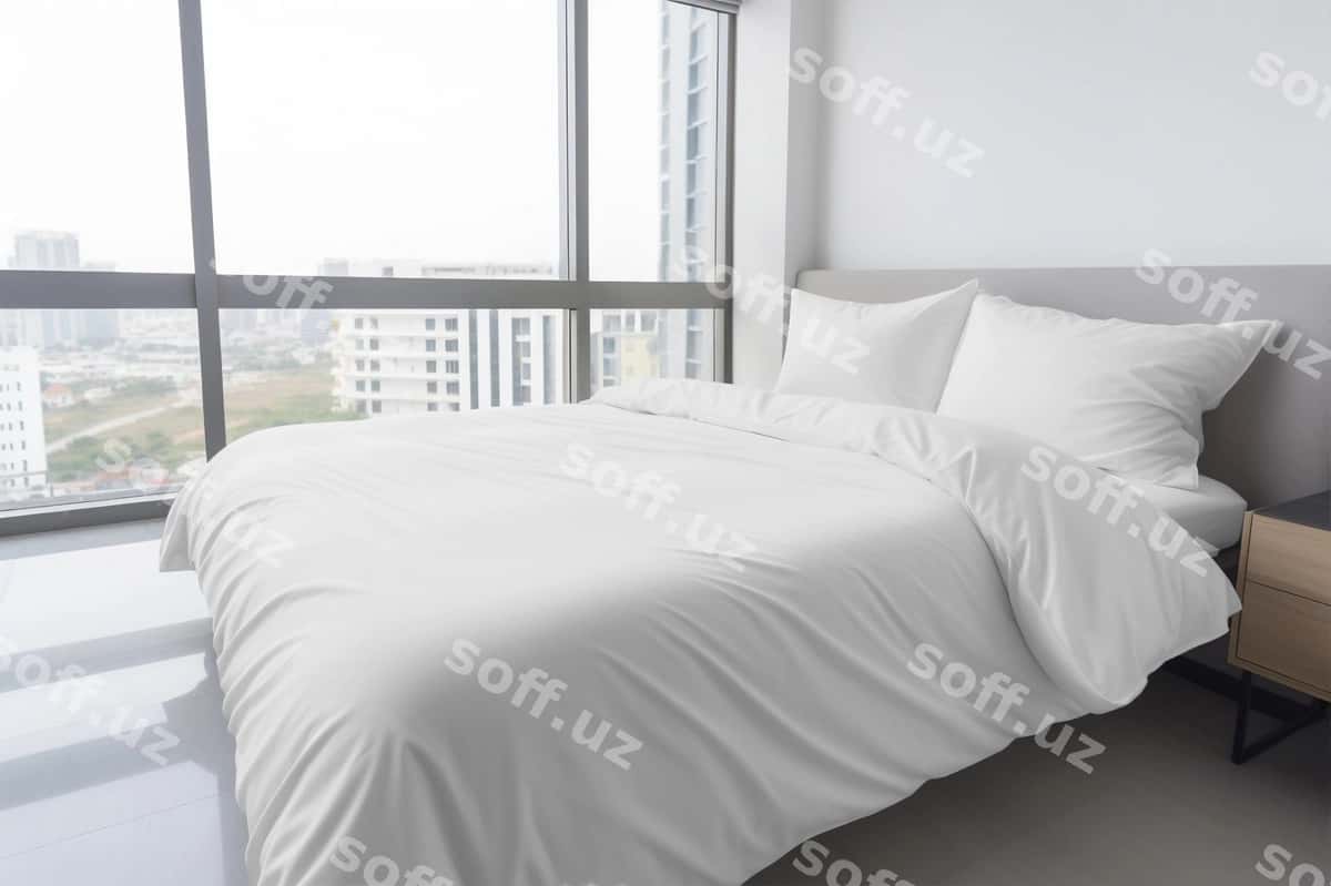 Yotoq matrasining ichki namunasi | Bed linen interior mockup 1