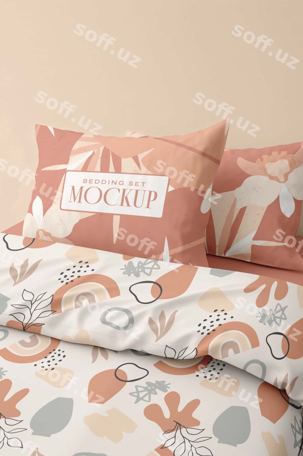 Yotoq toʼplami namunasi | Bedding set mockup 1