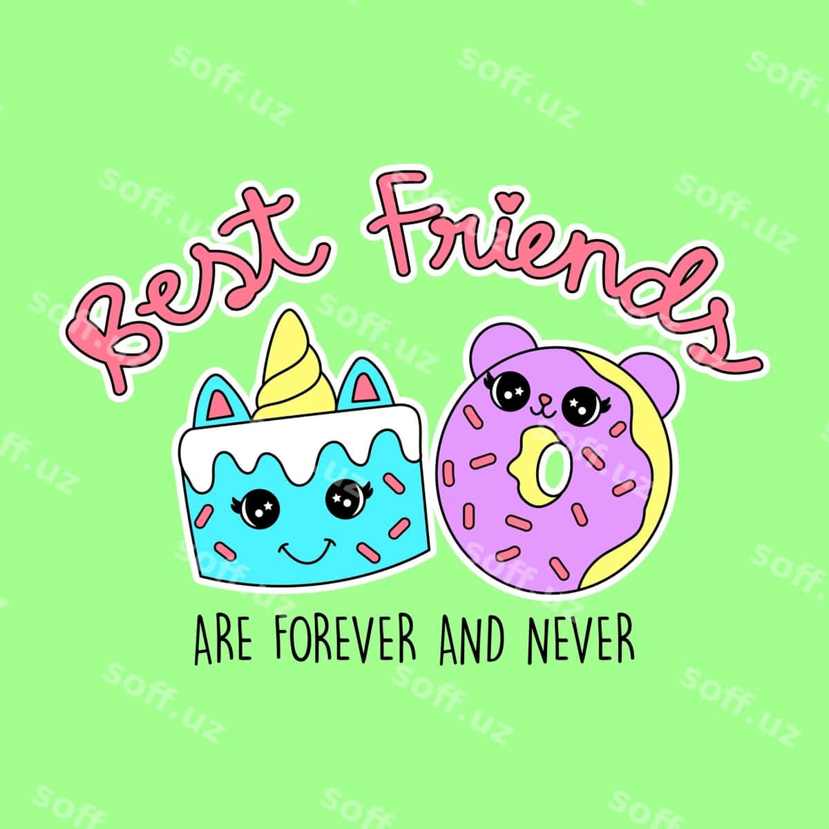 Eng yaxshi do'stlar torti donut | Best friends cake donut 1