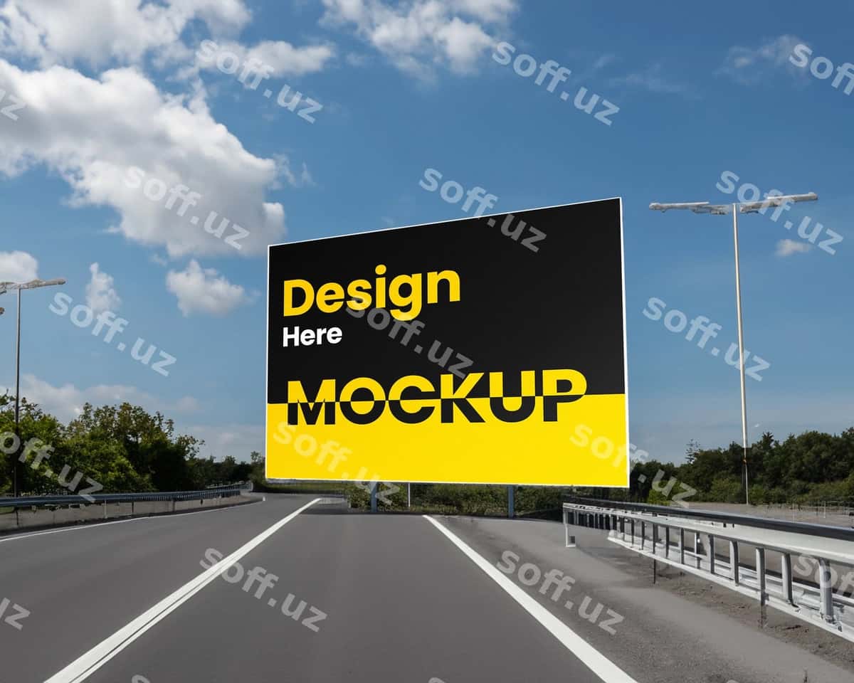 Billboard namunasi reklama doskasi namunasi | Billboard mockup advertising board mockup 1