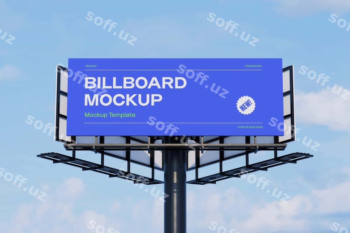 Billboard maket shabloni | Billboard mockup template 1