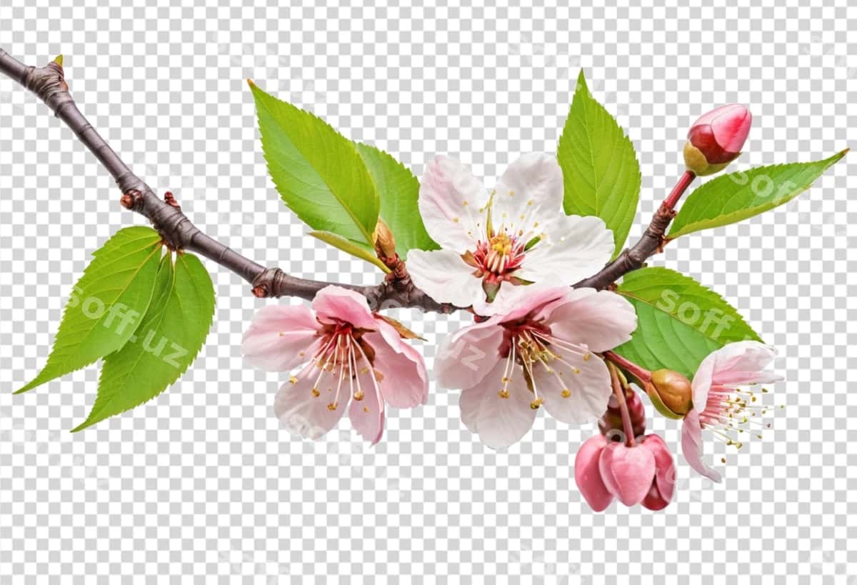 Gullab olcha darchasi | Blossoming cherry branch 1