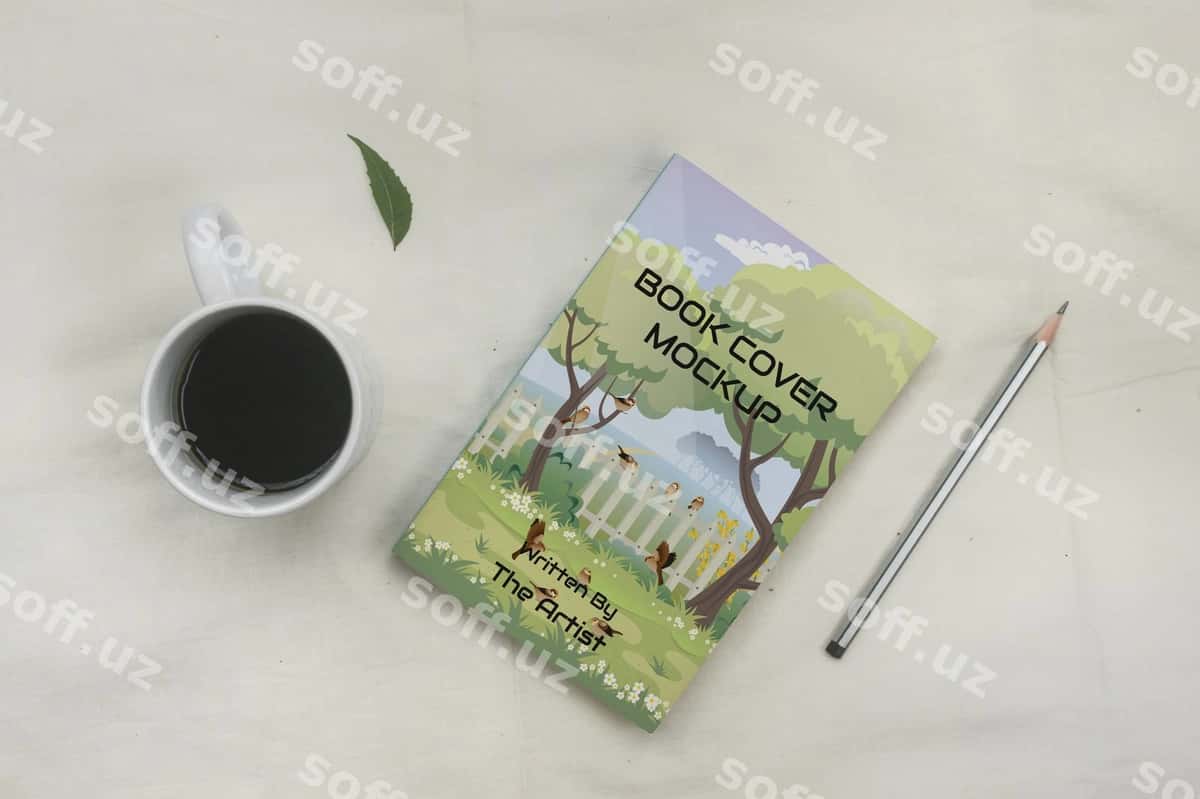 Kitob varaqi namunasi 9ttwenty tomonidan | Book cover mockup by 9ttwenty 1