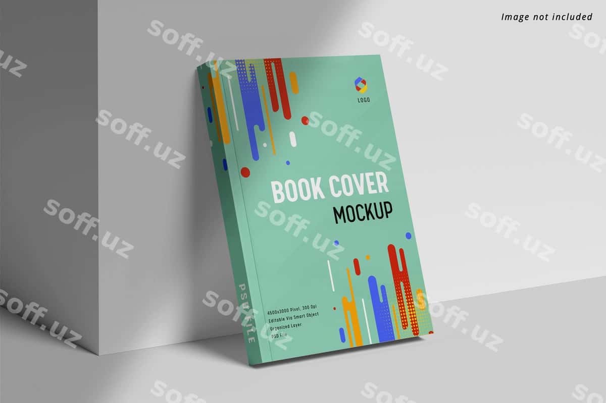 Kitob qop namunasi | Book cover mockup 1