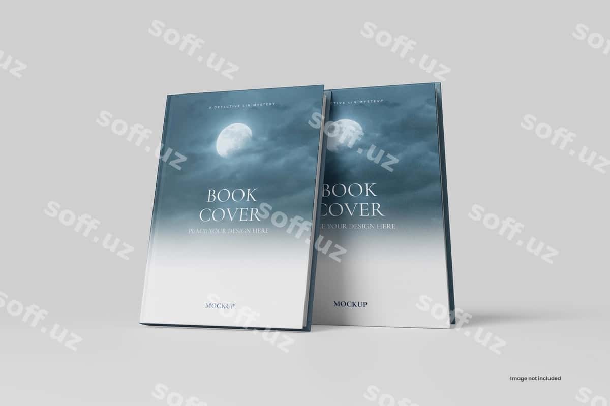 Kitob qo'riq mockup | Book cover mockup 1