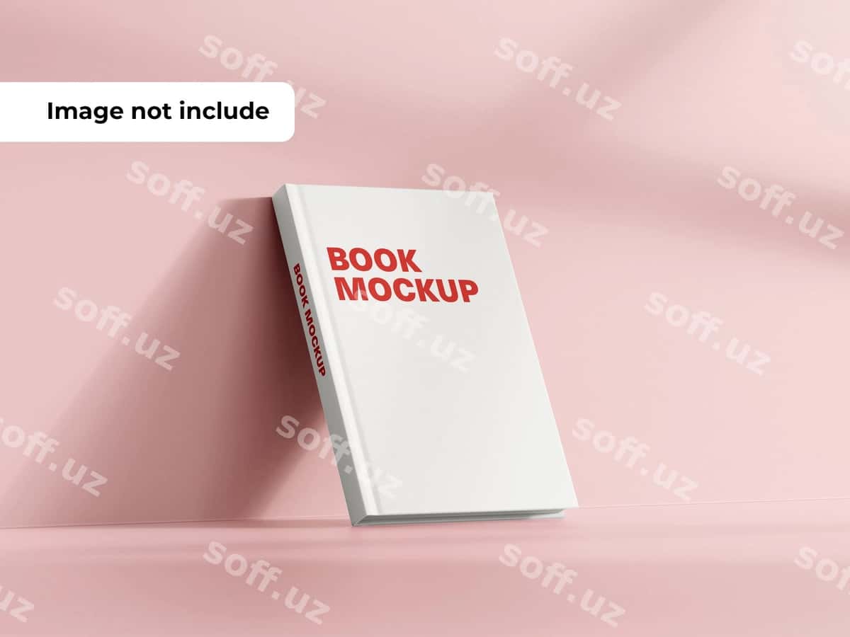 Kitob namunasi to'liq dizayn | Book mockup full design 1