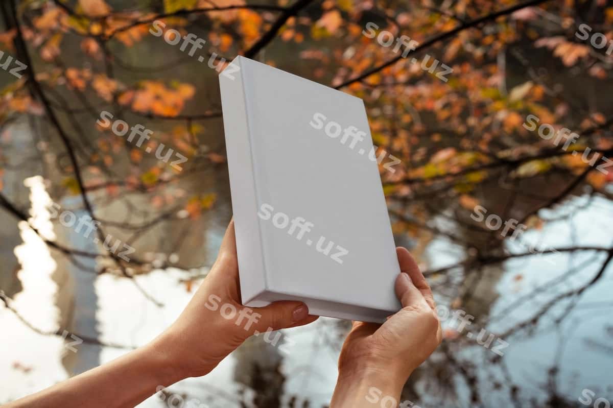 Kitob namuna tabiat | Book mockup nature 1