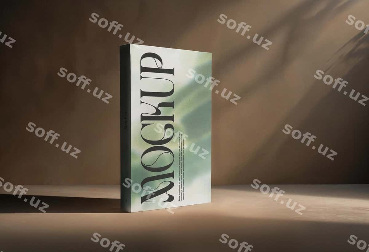 Kitob studiya mockup | Book studio mockup 1