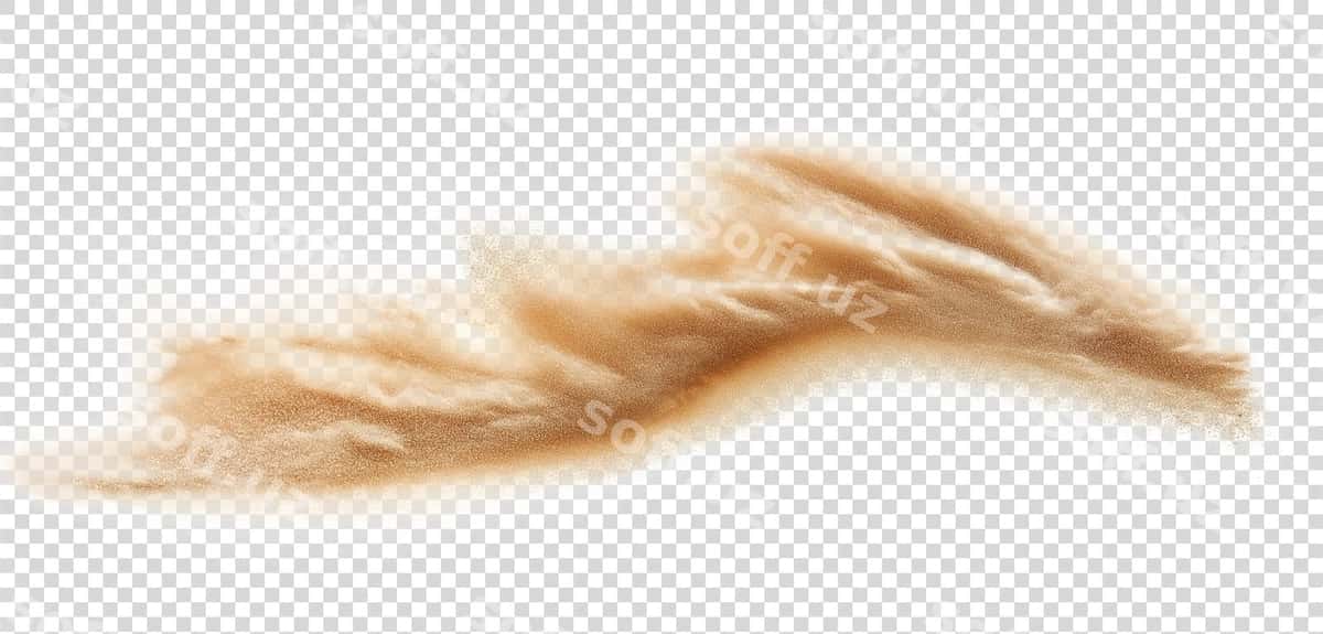 Jigarrang aylanma soch shaffof orqa fonda | Brown swirl hair transparent background 1