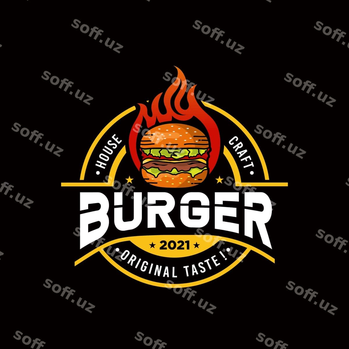 Burger logo shabloni | Burger logo template 1