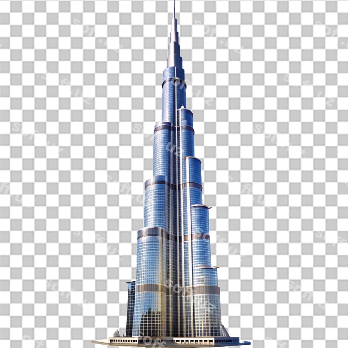 Burj Xalifa shaffof fon | Burj khalifa transparent background 1
