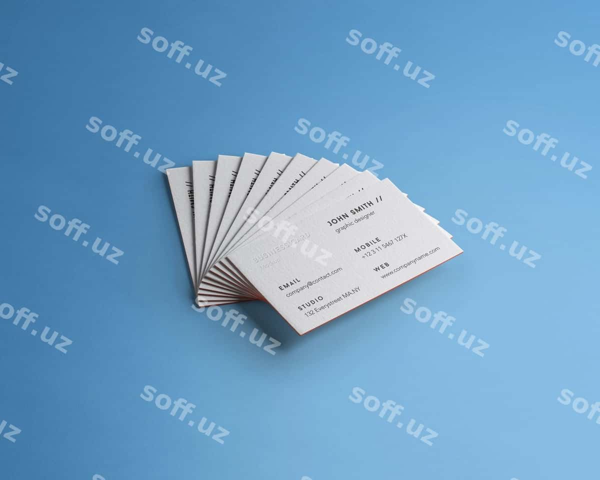Biznes vizitka mockup | Business card mockup 1
