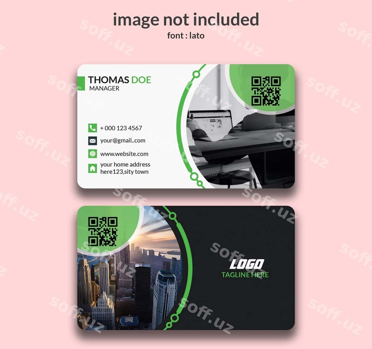 Biznes karta shabloni | Business card template 1