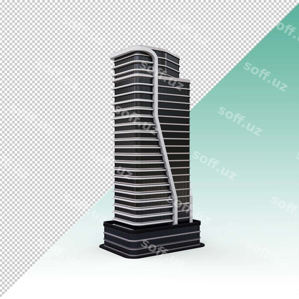 Biznes markazi binosi izolyatsiya qilingan | Business centre building isolated 1
