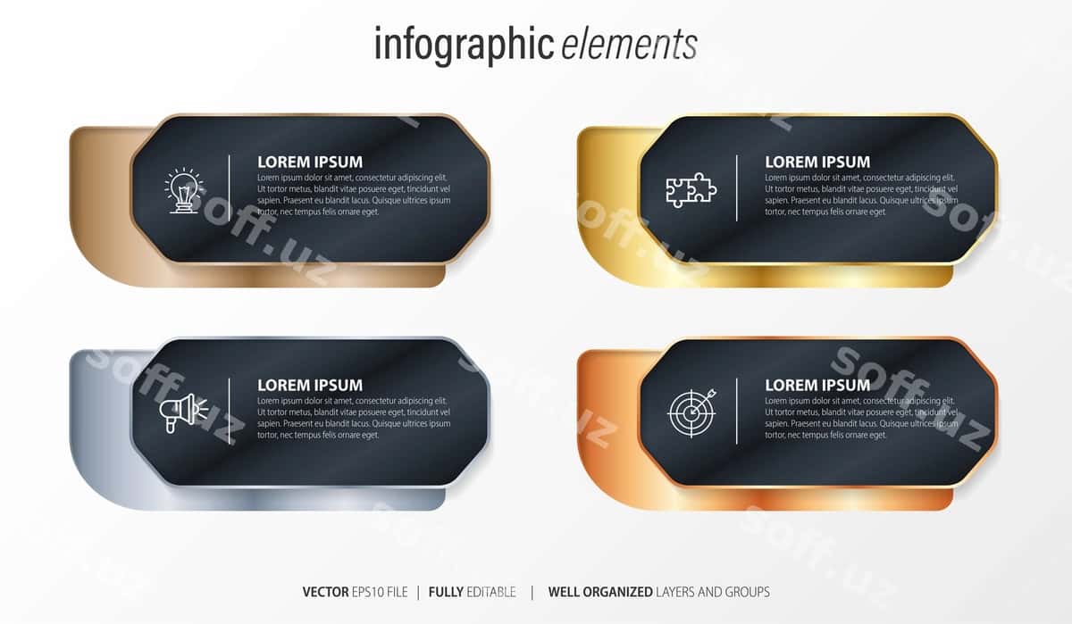 Biznes infografika elementi | Business infographic element 1